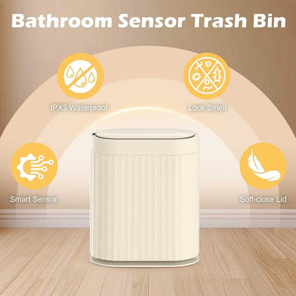2 Gallon Touchless Trash Can – Motion Sensor Automatic Lid Dustbin by ELPHECO - ONOMIE