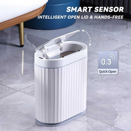 2 Gallon Touchless Trash Can – Motion Sensor Automatic Lid Dustbin by ELPHECO - ONOMIE