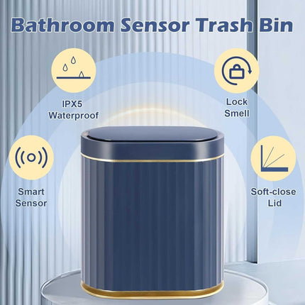2 Gallon Touchless Trash Can – Motion Sensor Automatic Lid Dustbin by ELPHECO - ONOMIE