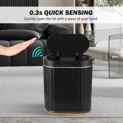 2 Gallon Touchless Trash Can – Motion Sensor Automatic Lid Dustbin by ELPHECO - ONOMIE