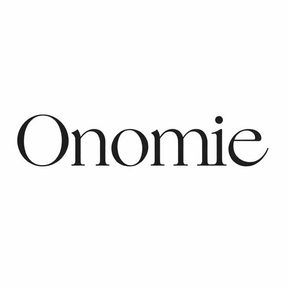 Onomie logo in black on a white background