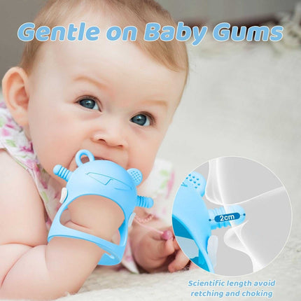 Silicone Mitten Teether for Babies 0-6 Months, BPA-Free Anti-Drop Teething Toy-ONOMIE