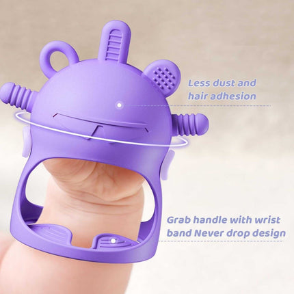 Silicone Mitten Teether for Babies 0-6 Months, BPA-Free Anti-Drop Teething Toy-ONOMIE