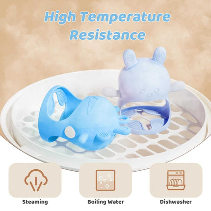 Silicone Mitten Teether for Babies 0-6 Months, BPA-Free Anti-Drop Teething Toy-ONOMIE