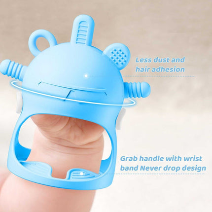 Silicone Mitten Teether for Babies 0-6 Months, BPA-Free Anti-Drop Teething Toy-ONOMIE
