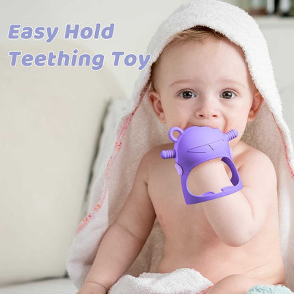 Silicone Mitten Teether for Babies 0-6 Months, BPA-Free Anti-Drop Teething Toy-ONOMIE