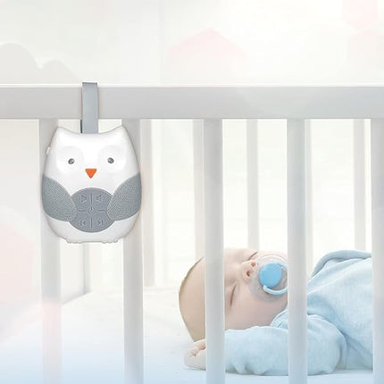 Baby Pop Fidget Toy 6 - 18 Months – Musical Owl Sensory Toy for Babies (White) - Tohibee