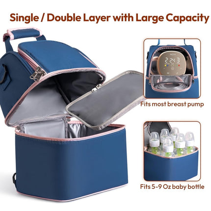 Breast Milk Cooler Bag – Double Layer with 2 Ice Packs - ONOMIE