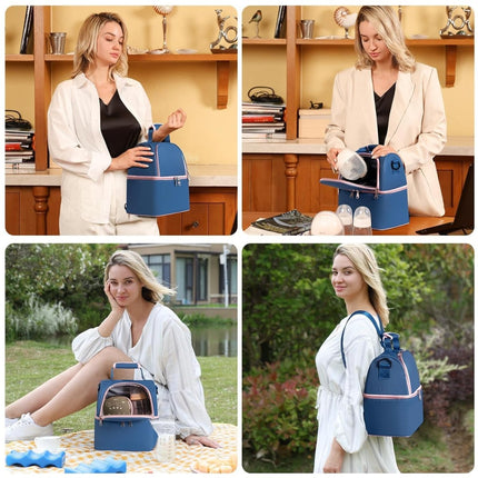 Breast Milk Cooler Bag – Double Layer with 2 Ice Packs - ONOMIE