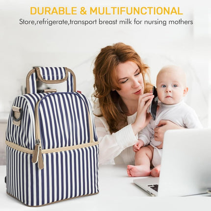 Breast Milk Cooler Bag – Double Layer with 2 Ice Packs - ONOMIE