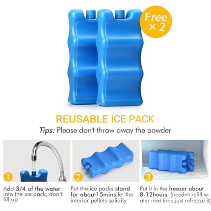 Breast Milk Cooler Bag – Double Layer with 2 Ice Packs - ONOMIE