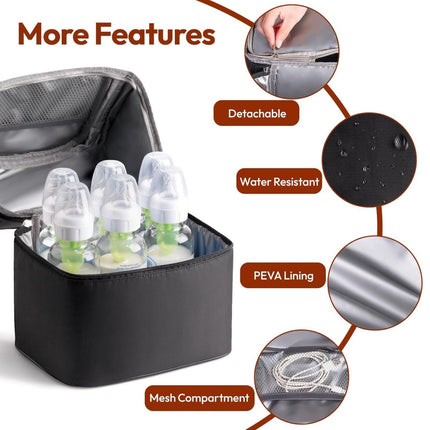 Breast Milk Cooler Bag – Double Layer with 2 Ice Packs - ONOMIE
