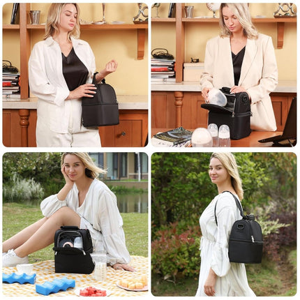 Breast Milk Cooler Bag – Double Layer with 2 Ice Packs - ONOMIE