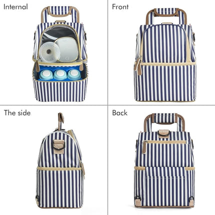 Breast Milk Cooler Bag – Double Layer with 2 Ice Packs - ONOMIE