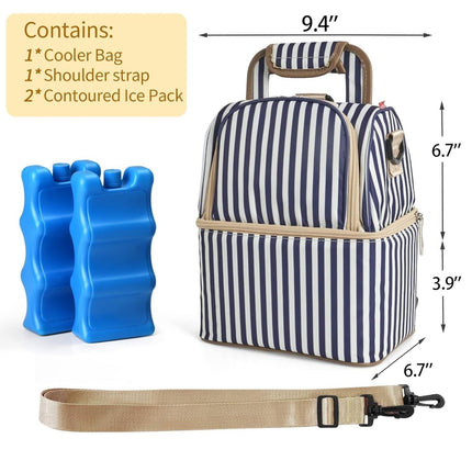 Breast Milk Cooler Bag – Double Layer with 2 Ice Packs - ONOMIE