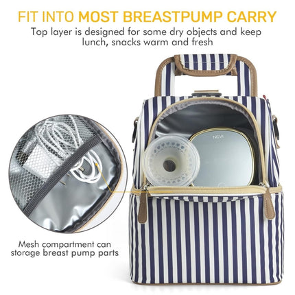 Breast Milk Cooler Bag – Double Layer with 2 Ice Packs - ONOMIE