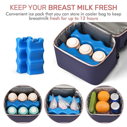 Breast Milk Cooler Bag – Double Layer with 2 Ice Packs - ONOMIE
