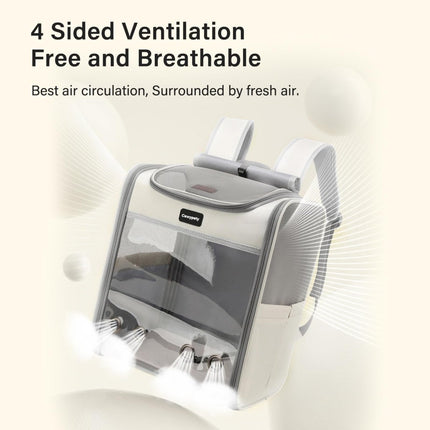 Transparent Pet Carrier Backpack for Travel | Lightweight & Breathable-ONOMIE
