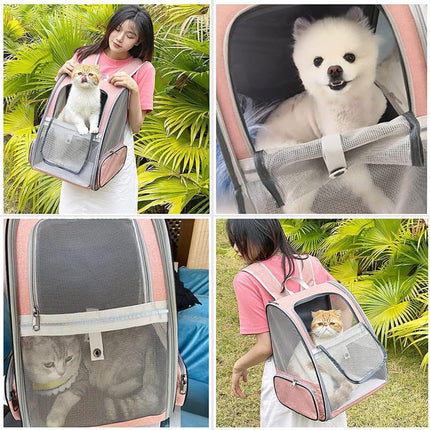 Bubble Cat Backpack Carrier – Transparent Window Travel Backpack for Cats & Small Dogs - ONOMIE
