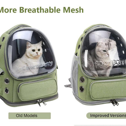 Bubble Cat Backpack Carrier – Transparent Window Travel Backpack for Cats & Small Dogs - ONOMIE