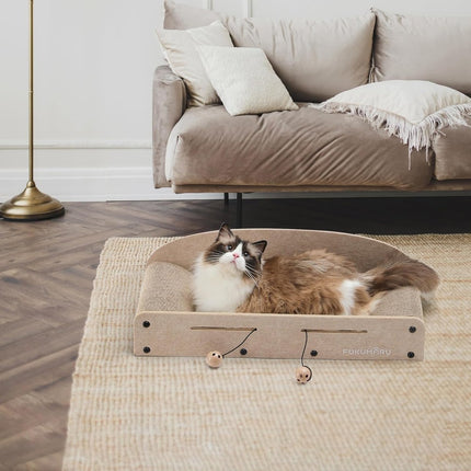 Cat Scratcher Sofa Bed – Scratch, Play & Rest Comfortably - ONOMIE