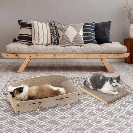 Cat Scratcher Sofa Bed – Scratch, Play & Rest Comfortably - ONOMIE