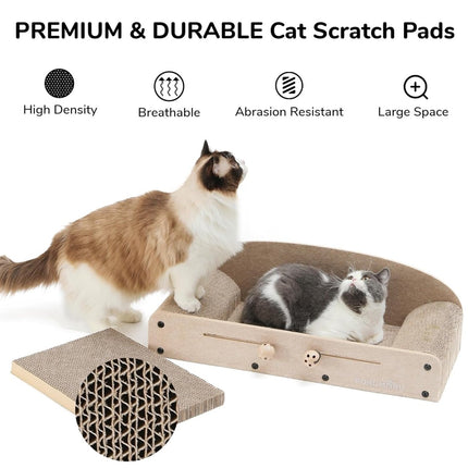 Cat Scratcher Sofa Bed – Scratch, Play & Rest Comfortably - ONOMIE
