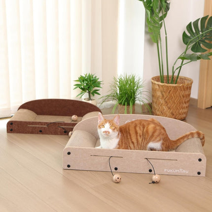 Cat Scratcher Sofa Bed – Scratch, Play & Rest Comfortably - ONOMIE