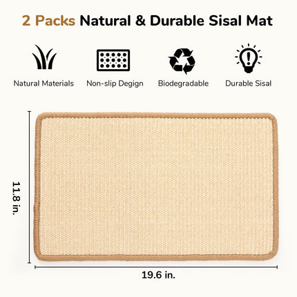 Cat Scratching Mat – Flat Scratch Pad & Resting Mat for Cats - ONOMIE