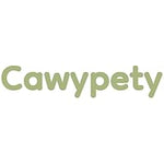 Text 'Cawypety' in a stylized font on a white background