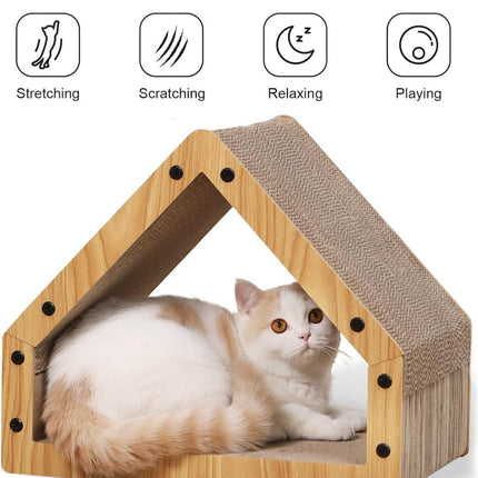 FUKUMARU Cat Scratching Board Box – 5 PCS Reversible Cardboard Scratcher - ONOMIE