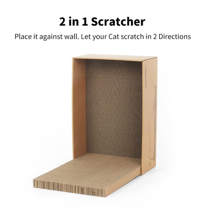 FUKUMARU Cat Scratching Board Box – 5 PCS Reversible Cardboard Scratcher - ONOMIE