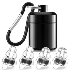 High Fidelity Concert Earplugs – 24dB Noise Reduction, Reusable (2 Pairs) - Yomauiyee