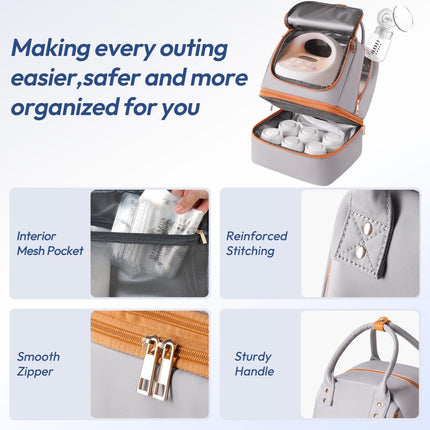 NCVI Breast Pump Bag with Ice Pack - NCVI