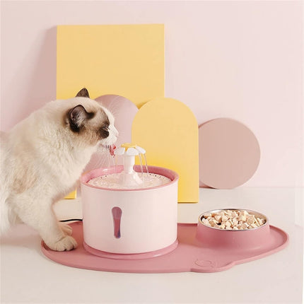 Parner Cat Drinking Fountain, Water Dispenser for Cats with Water Level Window - Parner