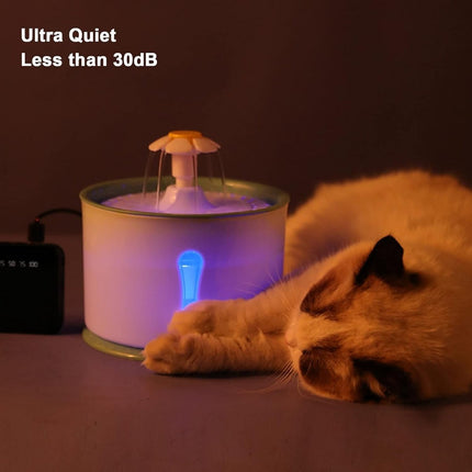 Parner Cat Drinking Fountain, Water Dispenser for Cats with Water Level Window - Parner