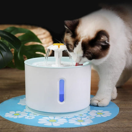 Parner Cat Drinking Fountain, Water Dispenser for Cats with Water Level Window - Parner