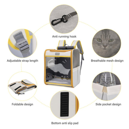Transparent Pet Carrier Backpack for Travel | Lightweight & Breathable-ONOMIE