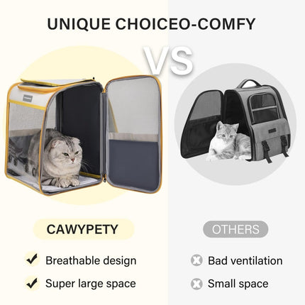 Transparent Pet Carrier Backpack for Travel | Lightweight & Breathable-ONOMIE