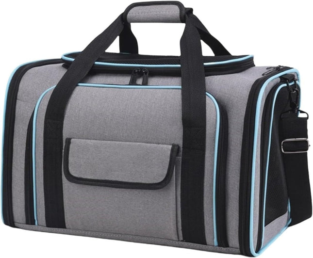 Pet Travel Carrier Bag – Soft - Sided Portable Carry Bag for Cats & Small Dogs - ONOMIE