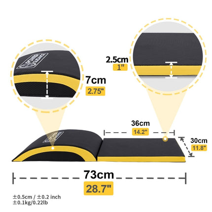 POWER GUIDANCE Ab Exercise Mat - Sit Up Pad - Abdominal & Core Trainer Mat for Full Range of Motion - ONOMIE