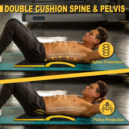 POWER GUIDANCE Ab Exercise Mat - Sit Up Pad - Abdominal & Core Trainer Mat for Full Range of Motion - ONOMIE