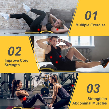 POWER GUIDANCE Ab Exercise Mat - Sit Up Pad - Abdominal & Core Trainer Mat for Full Range of Motion - ONOMIE