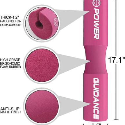POWER GUIDANCE Barbell Squat Pad – Neck & Shoulder Support - POWER GUIDANCE