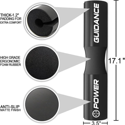POWER GUIDANCE Barbell Squat Pad – Neck & Shoulder Support - POWER GUIDANCE