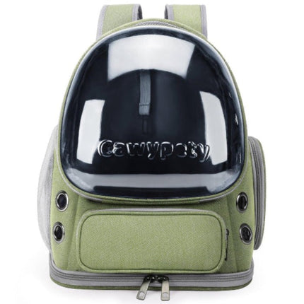 Square Expandable Cat Backpack Carrier – Breathable Transparent Travel Bag for Cats & Small Dogs - ONOMIE