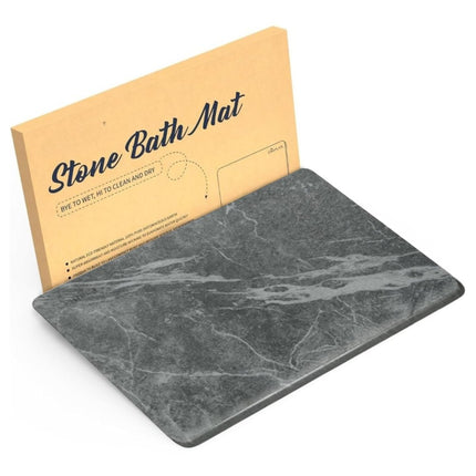 Stone Bath Mat Diatomaceous Earth Shower Mat Non - Slip Super Absorbent Quick Drying Bathroom Floor Mat Natural - ONOMIE