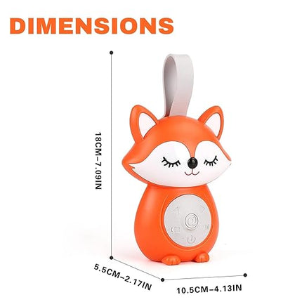 TOHIBEE Soothing Musical Fox Toy – Baby Sound Machine Sensory Music Toy for Boys & Girls (Orange) - Tohibee